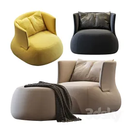 Fat Sofa Armchair by B b Italia